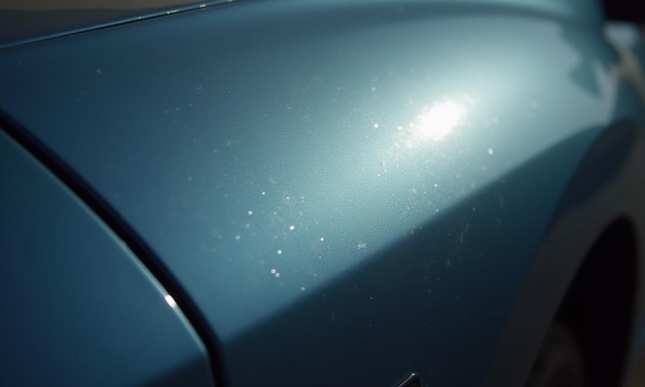 Confronto prima e dopo di un intervento di lucidatura sulla carrozzeria